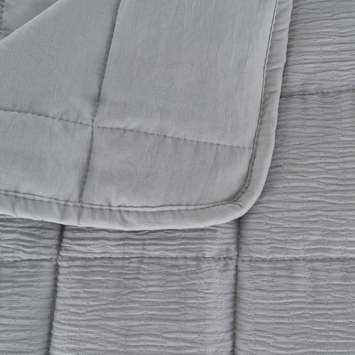 Ixia Colcha Gris de Poliéster para Dormitorio 230 x 280 cm