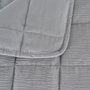Ixia Colcha Gris de Poliéster para Dormitorio 230 x 280 cm