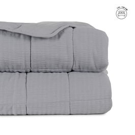 Colcha Gris Poliester Dormitorio 230 X 280 cm
