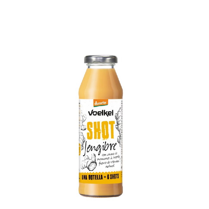 VOELKEL Shot de jengibre, manzana, acerola y limón 280ml Bio