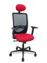 Piqueras Y Crespo Silla Zulema con Mecanismo Sincro, Brazos 2D y Asiento Rojo