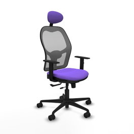 PIQUERAS Y CRESPO Silla de oficina Jorquera Lila y Gris