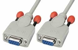 Lindy Cable Null Modem de 3 m con conectores DB-9 hembra