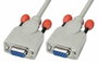 Lindy - Cable Serial Nulo (Null Modem) DB9 9-Pin Hemba/Hembra, Longitud 3 Metros, Color Blanco
