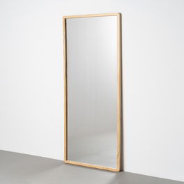 Espejo Marrón Claro Madera Paulonia 80 X 3 X 180 cm