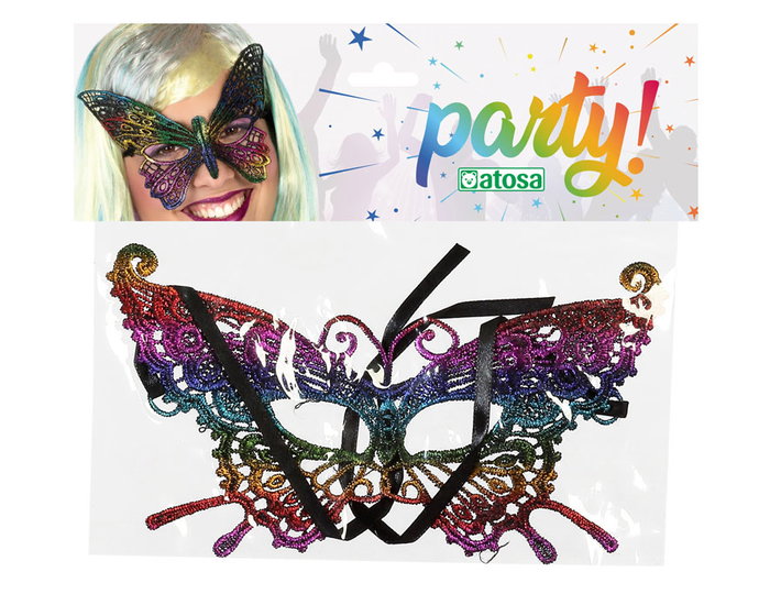 Antifaz Mariposa Multicolor para Mujer Adulto - Accesorio para Disfraces de Hada, Mariposa o Reina del Bosque Antifaz Mariposa Multicolor para Mujer Adulto - Accesorio para Disfraces de Hada, Mariposa o Reina del Bosque