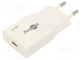 GOOBAY Cargador de red USB-C 20W con tecnología GaN