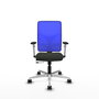PIQUERAS Y CRESPO Silla de oficina Motilla con mecanismo Sincro/Traslack Azul y Negro