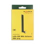 DeLOCK Antena LoRa Omnidireccional 3 dBi 868 MHz SMA Hembra con Gelenk, Color Negro, para Interior