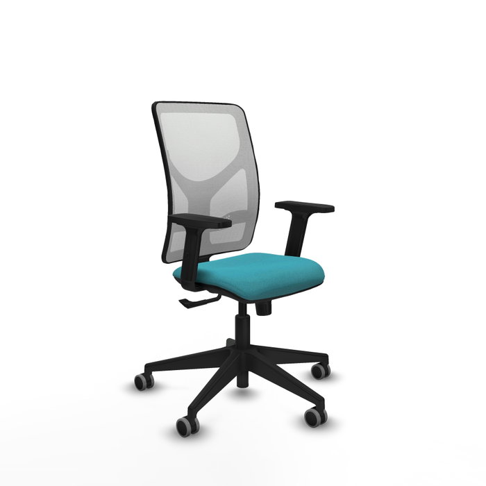 PIQUERAS Y CRESPO Silla de oficina Motilla Turquesa y Blanco PIQUERAS Y CRESPO Silla de oficina Motilla Turquesa y Blanco
