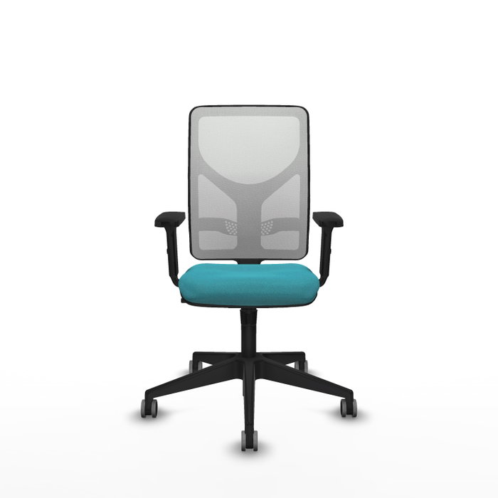 PIQUERAS Y CRESPO Silla de oficina Motilla Turquesa y Blanco PIQUERAS Y CRESPO Silla de oficina Motilla Turquesa y Blanco