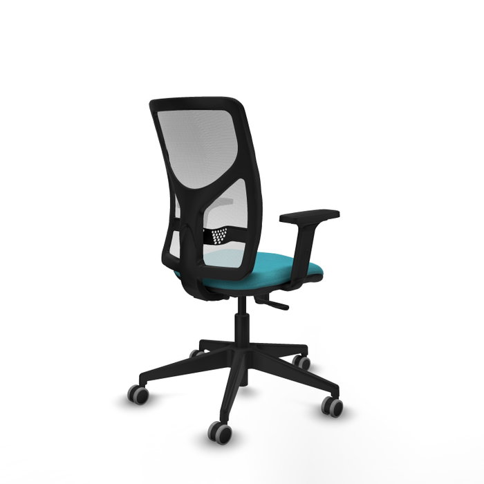 PIQUERAS Y CRESPO Silla de oficina Motilla Turquesa y Blanco PIQUERAS Y CRESPO Silla de oficina Motilla Turquesa y Blanco