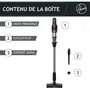 Hoover Aspiradora vertical inalámbrica HF1P10H, 40 AW, Pantalla LED, Negro / Morado pastel
