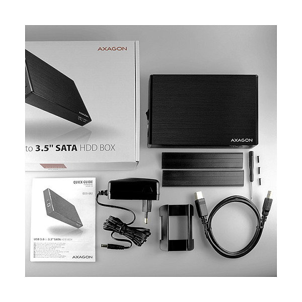 Axagon EE35-XA3 Carcasa Externa para HDD 3,5 Pulgadas SATA II USB 3.2 Gen1 Negro