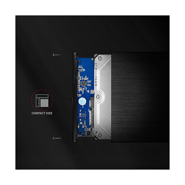 Axagon EE35-XA3 Carcasa Externa para HDD 3,5 Pulgadas SATA II USB 3.2 Gen1 Negro