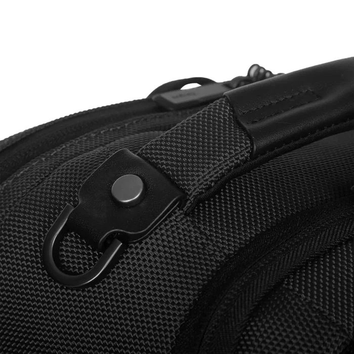 Targus HeritageLuxe Mochila de viaje para Hombre con Compartimento para Portátil 16", Negro, Poliéster