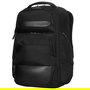 Targus HeritageLuxe Mochila de viaje para Hombre con Compartimento para Portátil 16", Negro, Poliéster