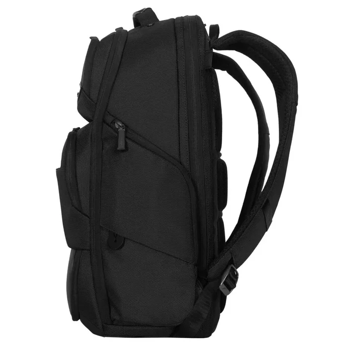 Targus HeritageLuxe Mochila de viaje para Hombre con Compartimento para Portátil 16", Negro, Poliéster