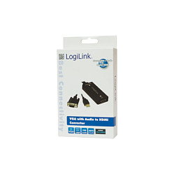 LogiLink Conversor VGA con audio a HDMI compatible con High Speed LogiLink Conversor VGA con audio a HDMI compatible con High Speed