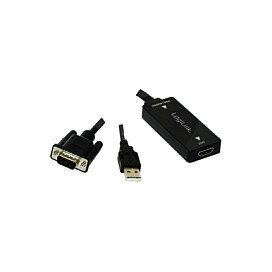 LogiLink Conversor VGA con audio a HDMI compatible con High Speed LogiLink Conversor VGA con audio a HDMI compatible con High Speed