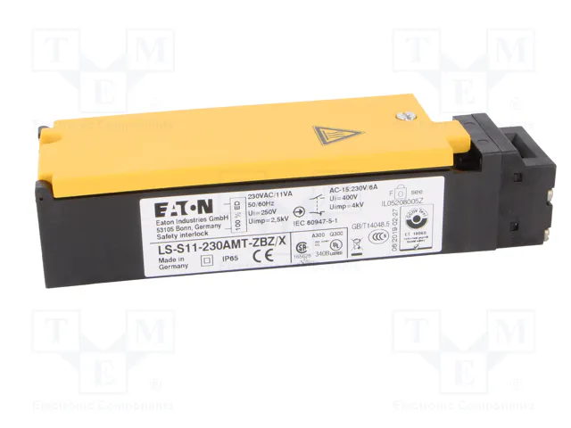 EATON ELECTRIC Interruptor de seguridad a llave LS-ZBZ NC + NA 230VAC EATON ELECTRIC Interruptor de seguridad a llave LS-ZBZ NC + NA 230VAC