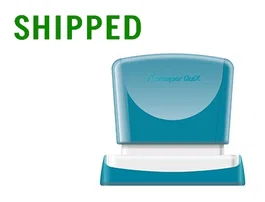 X'stamper Sello Quix Personalizable Q-13 Color Verde Medidas 13x49 mm Consumible Maquina Sellos