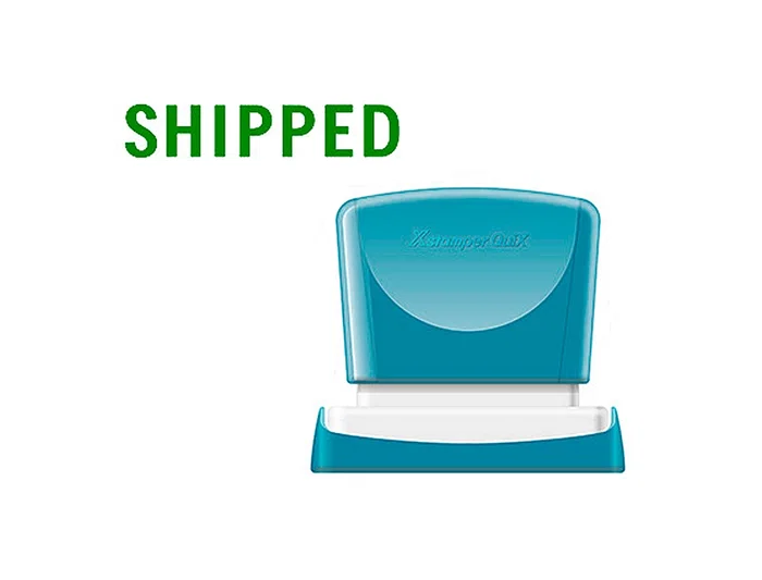X'stamper Quix Sello Personalizable, Color Verde, Medidas 13x49 mm, Consumible para Máquina de Sellos, Ref. Q-13