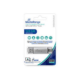 MediaRange MR938 USB flash drive 128 GB Combo USB Type-A/Type-C