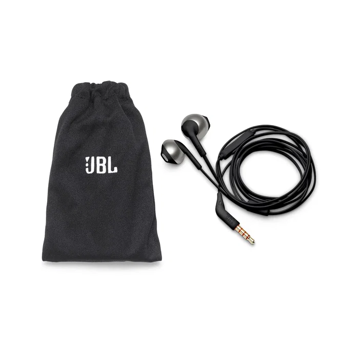 JBL Tune 205 Auriculares Intraaurales Alámbricos con Micrófono para Llamadas y Música - Negro