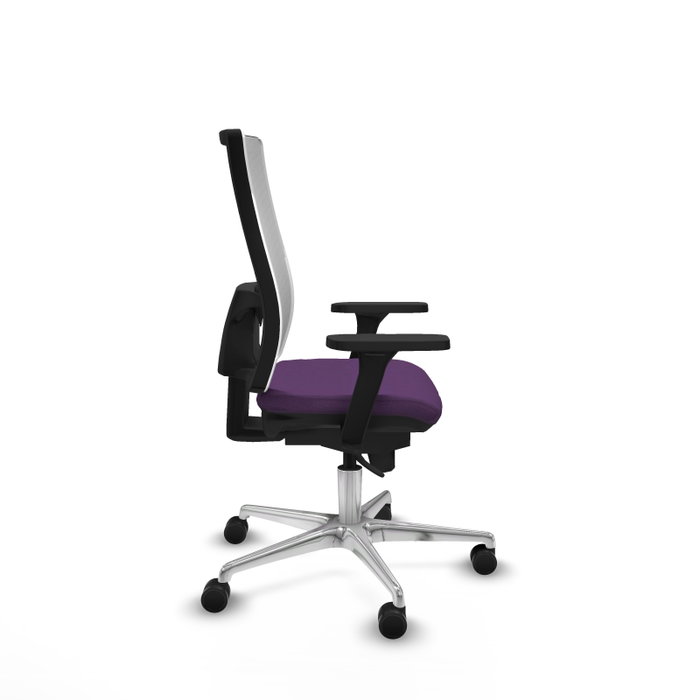 PIQUERAS Y CRESPO Silla de oficina Horna con Mecanismo Sincro, Morada y Blanca