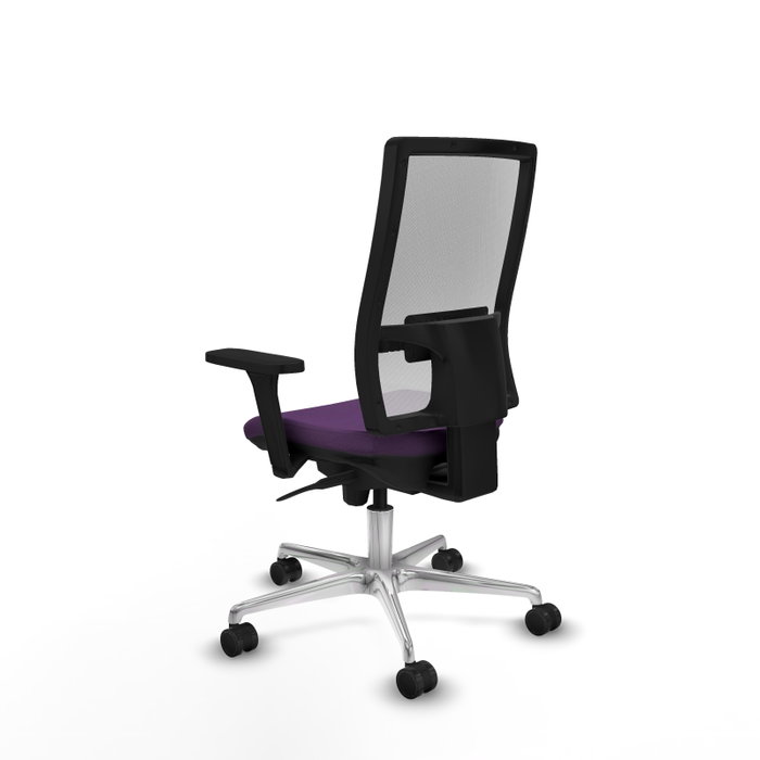 PIQUERAS Y CRESPO Silla de oficina Horna con Mecanismo Sincro, Morada y Blanca