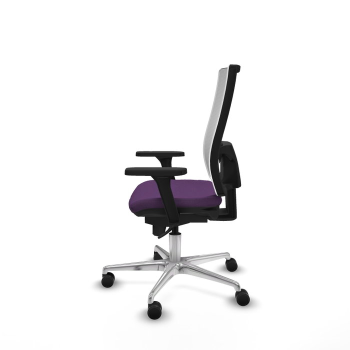 PIQUERAS Y CRESPO Silla de oficina Horna con Mecanismo Sincro, Morada y Blanca