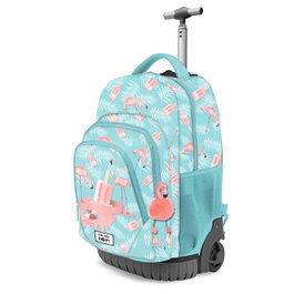 Oh My Pop Mochila Trolley GTS FAN Ice Flamingo Turquesa