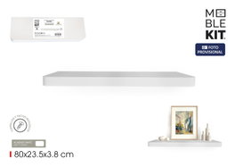 Moblekit Estante Flotante White LUND 80x23.5x3.8cm