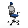 PIQUERAS Y CRESPO Silla de oficina Jorquera con mecanismo Sincro, Azul y Gris