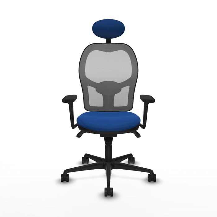 PIQUERAS Y CRESPO Silla de oficina Jorquera con mecanismo Sincro, Azul y Gris