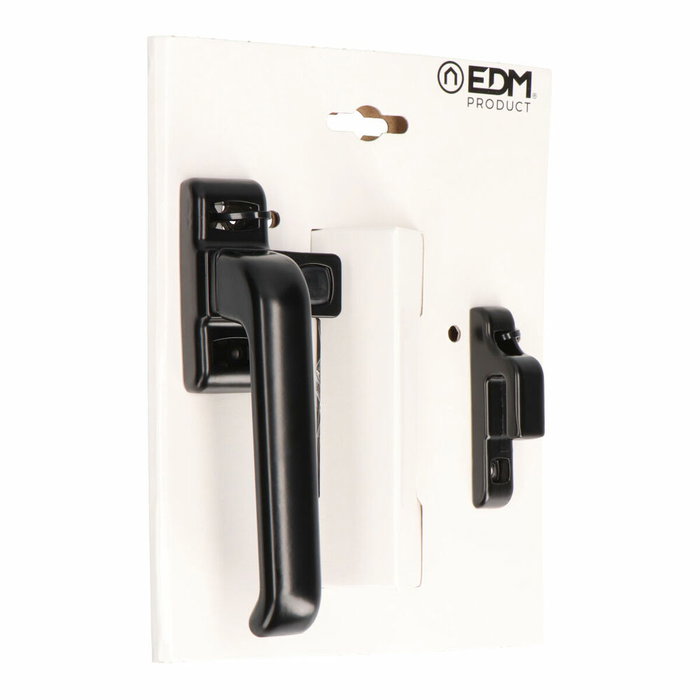 Edm Cierre presión 6801 izquierda aluminio negro 25 x 70 mm Edm Cierre presión 6801 izquierda aluminio negro 25 x 70 mm