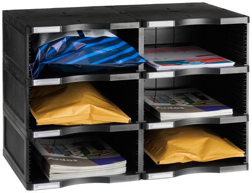 Modulo Archivo 2000 Archivodoc A4 Apaisado 6 Cajones Jumbo Negro