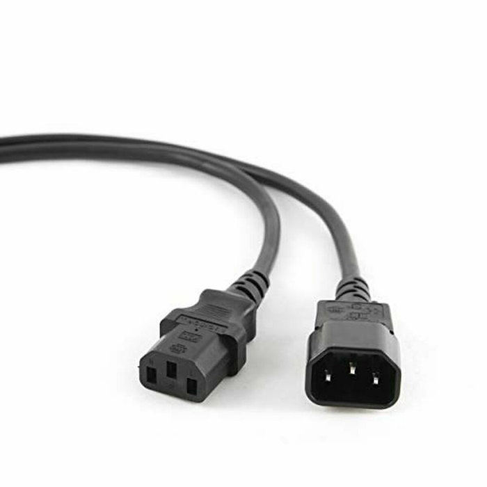 GEMBIRD PC-189-VDE Cable de Extensión C13 Macho a C13 Hembra, 1,8 m, Negro