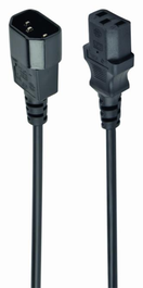 Gembird PC-189-075-1.8M Cable de transmisión Negro 1,8 m C13 a C14