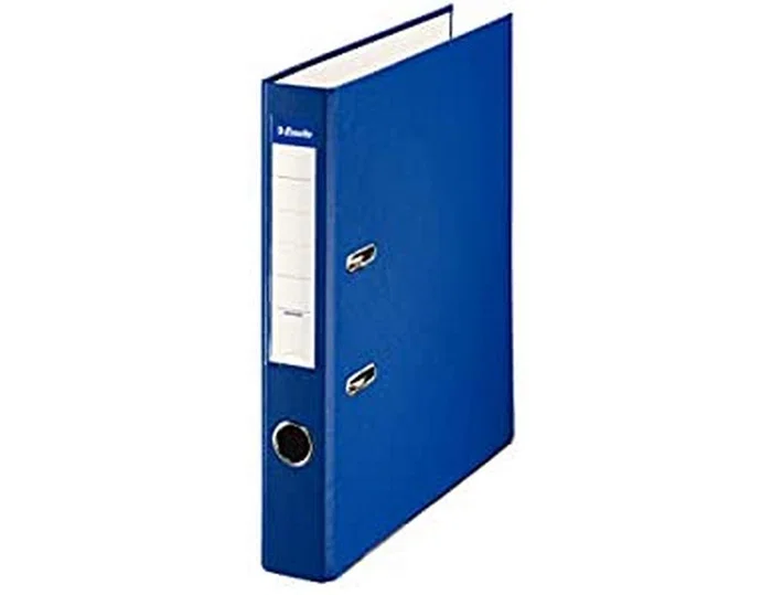 Esselte Archivador de palanca forrado en PVC Azul lomo 50 mm Folio