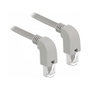 DeLOCK Cable de red RJ45 Cat.6 S/FTP angulado 1 m