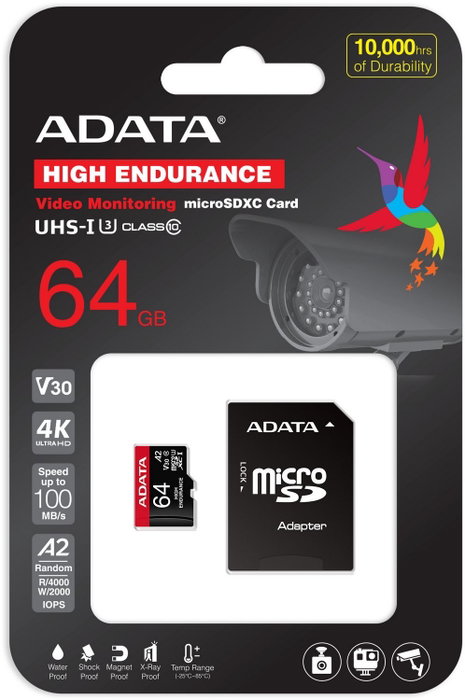 Adata microSDXC High Endurance 64 GB UHS-I U3 V30