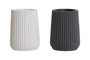 DKD Home Decor Vaso de Resina Blanco Gris 8.3 x 11 x 8.3 cm (4 Unidades)