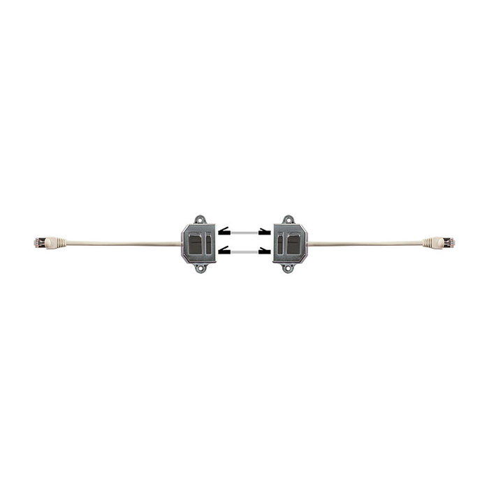 LogiLink Modular T-Adapter 1:1 port doppler blindado