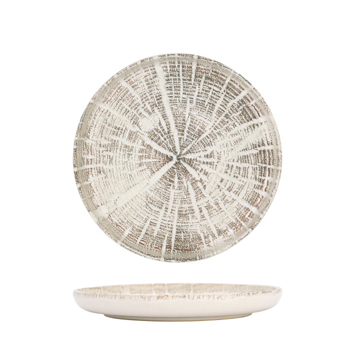 Summa Plato Nórdico Forest Blanco 22 cm, Plato de Gres para Vajilla (Set de 6) Summa Plato Nórdico Forest Blanco 22 cm, Plato de Gres para Vajilla (Set de 6)