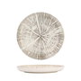 Summa Plato Nórdico Forest Blanco 22 cm, Plato de Gres para Vajilla (Set de 6)