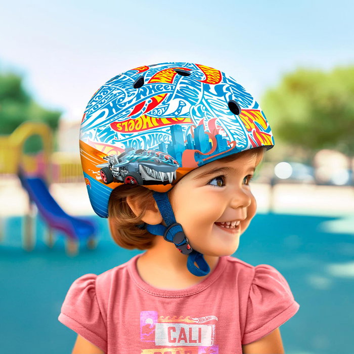 Deqube Casco Hot Wheels Talla 50-54cm 3-8 Años
