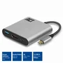 ACT Connectivity Adaptador USB-C a HDMI 4K, USB-A y Power Delivery AC7022 Gris