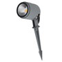 Foco LED con Pincho Jardín 12W IP65 2700K Gris